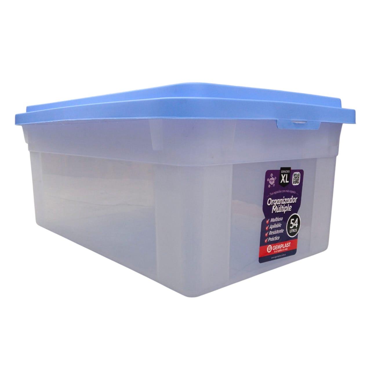 CAJA ORGANIZADORA 54LTS COLOR CON TAPA