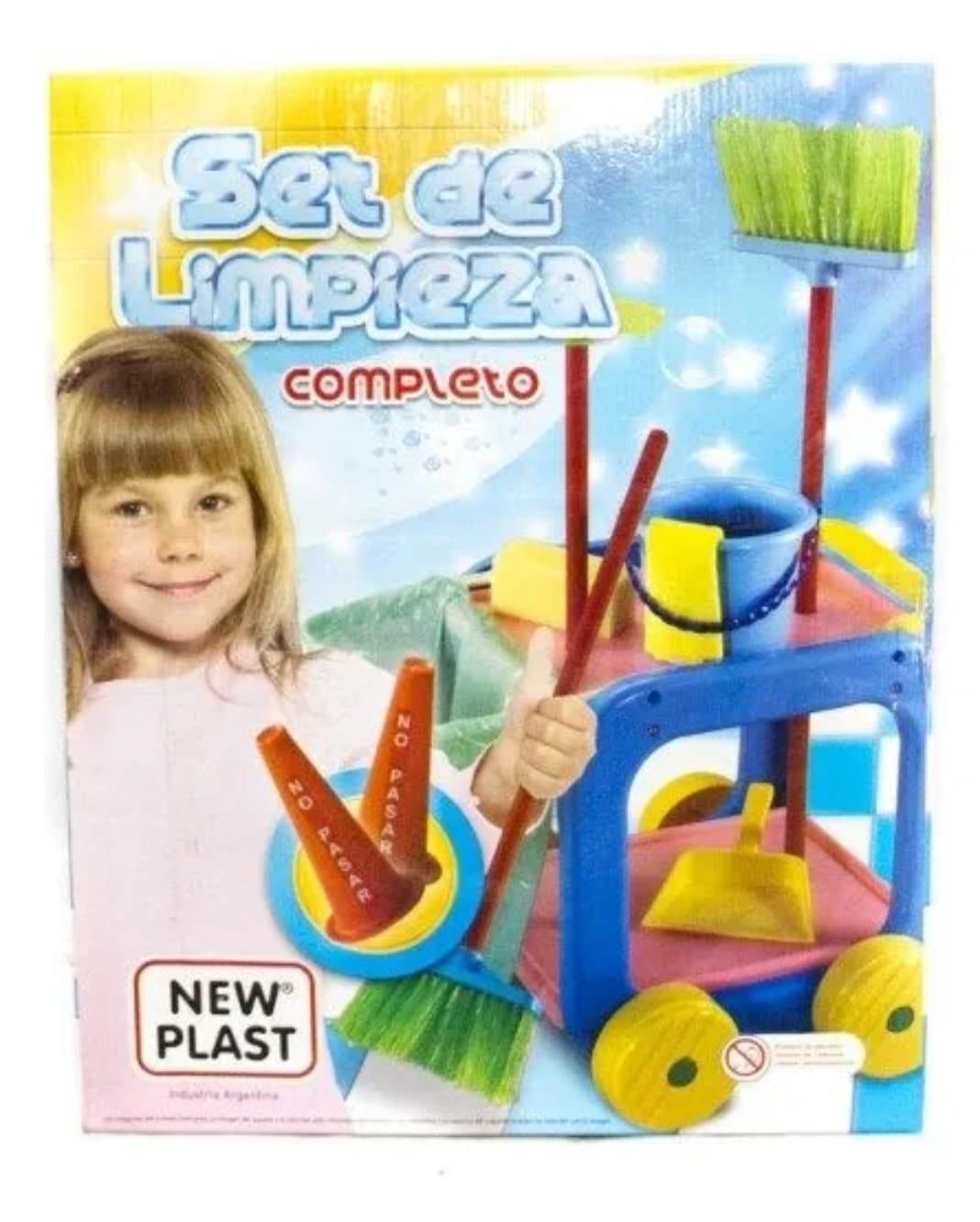 CARRO LIMPIEZA CON ACCESORIOS COMPLETO NEW PLAST