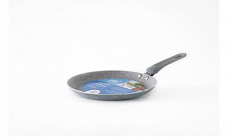 PANQUEQUERA TEFLON ANTIADHERENTE CON MANGO DE SILICONA N*22 EFECTO GRANITO 