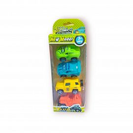 AUTO A FRICCION X 4 UNIDADES EN CAJA 23CM
