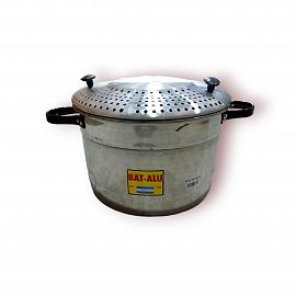 CACEROLA/OLLA DE ALUMINIO CON TAPA COLADOR ALTA N*24