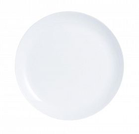 PLATO PLAYO OPALINA LINEA DIWALI BLANCO REDONDO 25CM