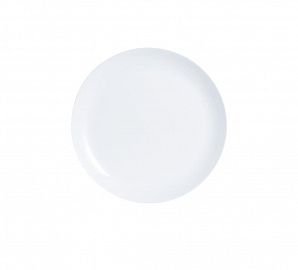 PLATO HONDO OPALINA LINEA DIWALI BLANCO REDONDO 20CM