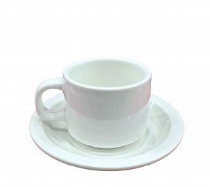 TAZA CAFE+PLATO CERAMICA RICONY